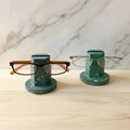 Eyeglass Stand Terrazzo - Modern Industrial Cement Sunglass Holder for Desk or Bedside