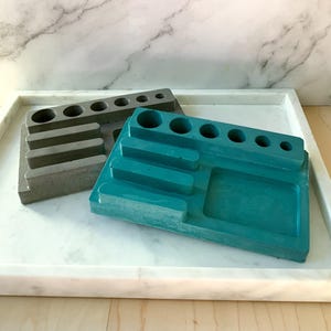 Vape Cart Organizer- Cement Stylish E-Cig Stand for Cartridges & Pods - Minimalist Smoking Accessory