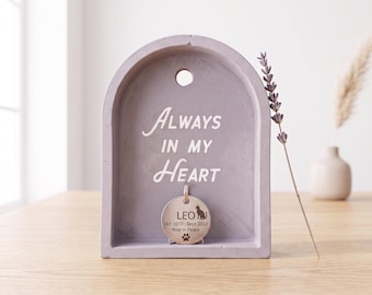 Personalized Mini Arch Shelf - Custom Engraved Keepsake Niche for Memorial, Pet Loss Gift, Crystal Display, Altar Decor