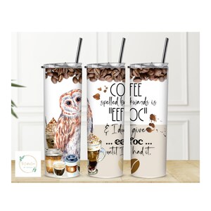 Coffee spelt backwards is eeffoc Tumbler, Funny Gift, Birthday, Gag Gift, Gift for him, Gift for her