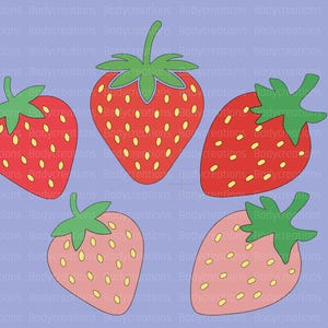 Strawberry template, svg files,  png files,  svg cricut, Digital Download