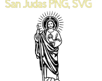 San Judas Thaddaeus SVG, PNG outline- Saint Jude