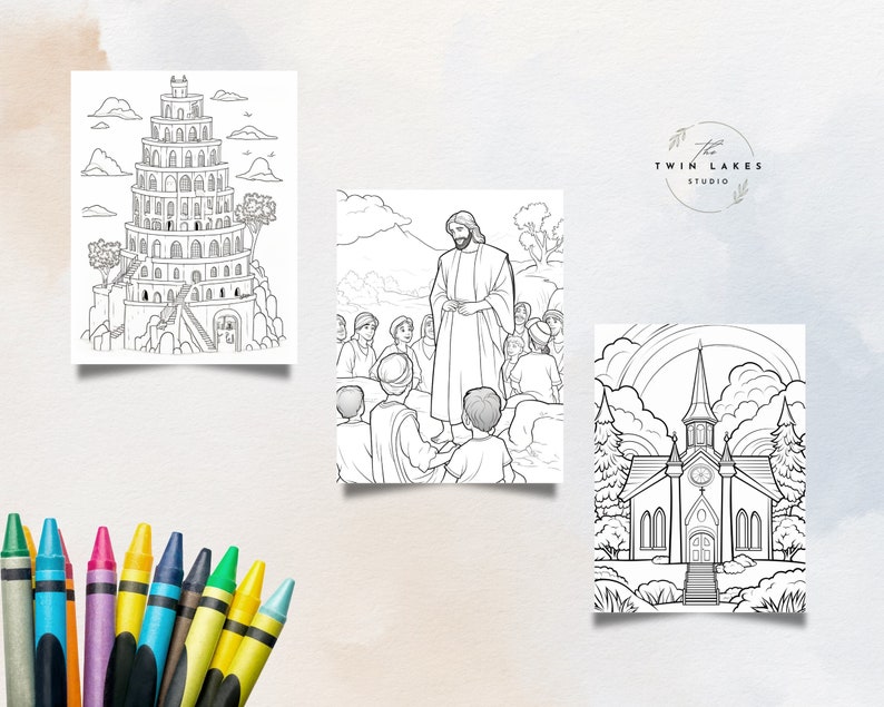 47 Holy Bible Coloring Pages for Kids, Printable Religious Coloring ...