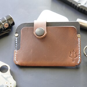 Etiwan Handgefertigte Leder Geldbörse - Dual Slot Minimalistisches Design - Schlankes Taschenzubehör - Perfektes Geschenk für Männer