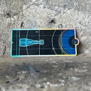 Halcyon Starcruiser Navigation Chart holographic sticker