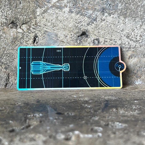 Halcyon Starcruiser Navigation Chart holographic sticker