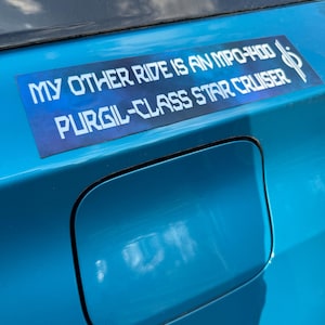 My Other Ride Bumper Sticker Chandrilla Star Line Halcyon Galactic Starcruiser
