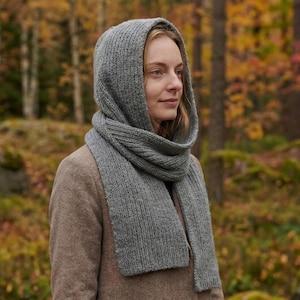 Hooded Scarf Knitting Instructions | Pattern