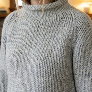 Modèle de tricot facile pour un pull épais | Pull raglan pour débutants PDF