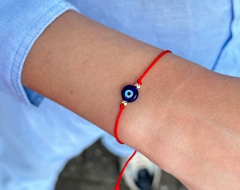 Evil Eye Bracelet, Valentine's Day Gift, Simple Bracelet, Minimalist Bracelet