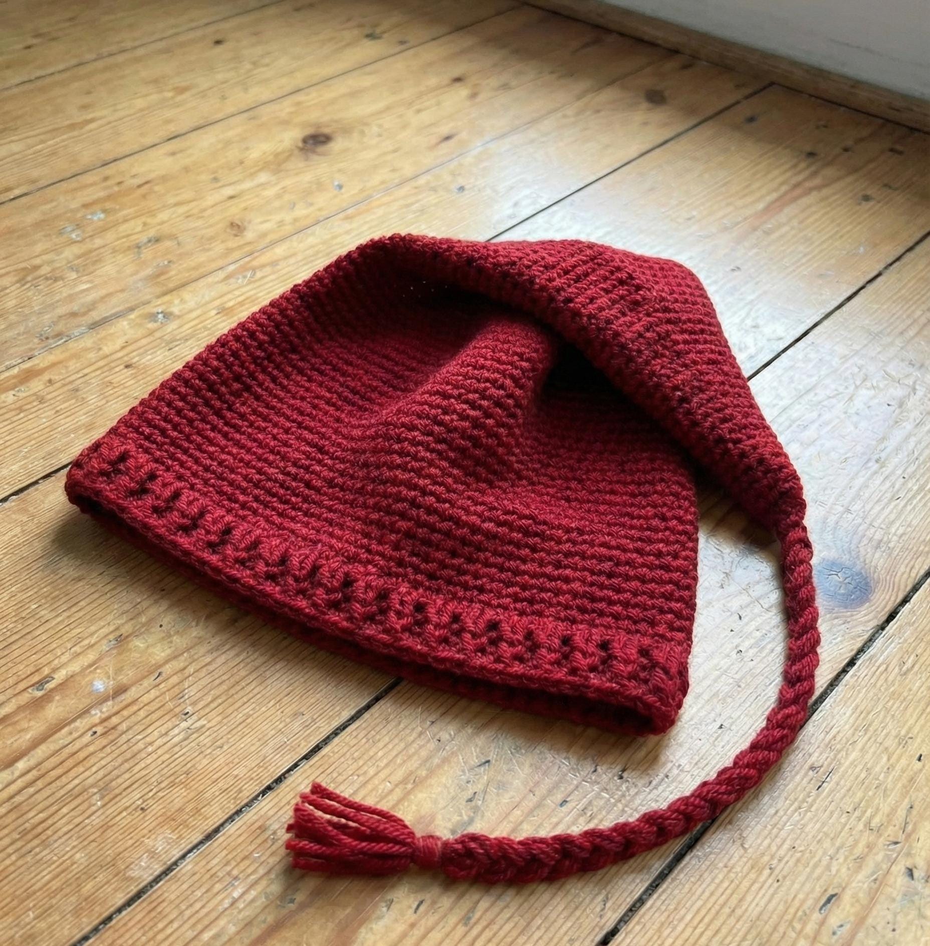 最終値下げ　NKIT wave crochet KNIT cap Spike Striped Beanie - DIY Crochet Women's Hat PATTERN (PDF