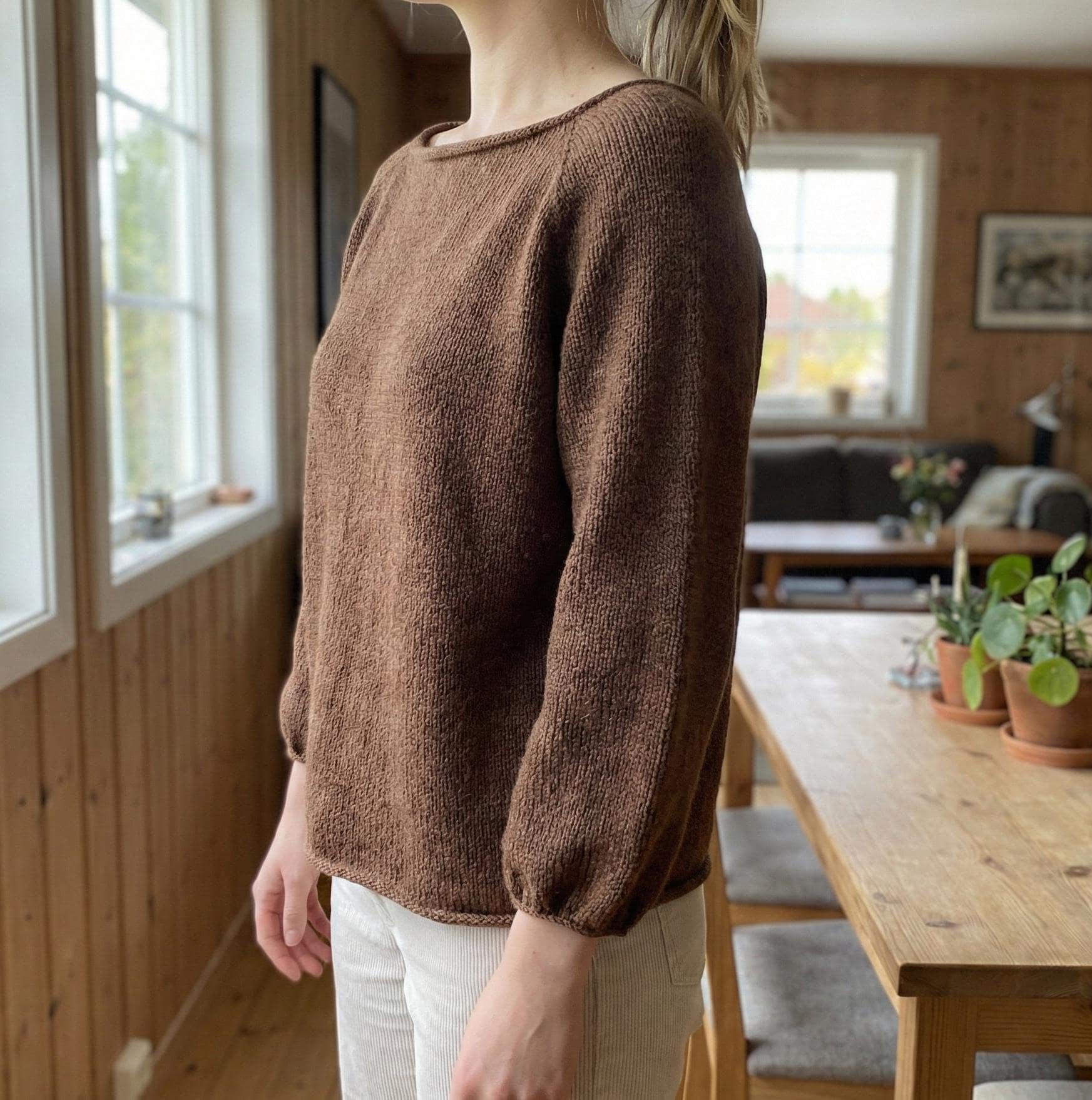 Beginner Knitting Pattern, Top Down Raglan Sweater, Seamless Pullover ...