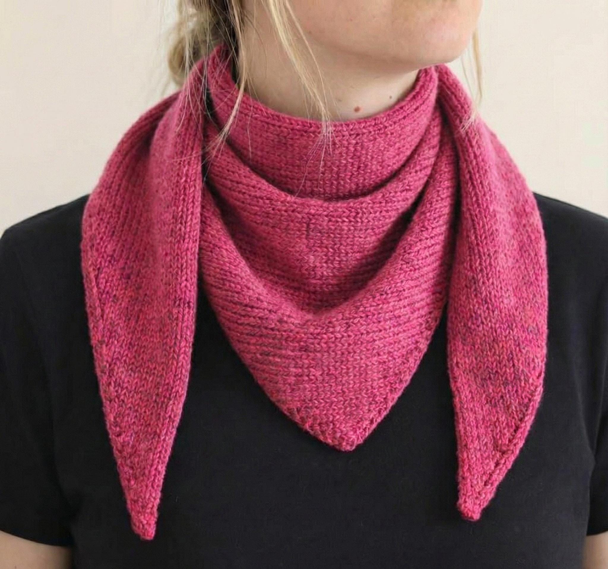 Easy Triangle Scarf Knitting Pattern PDF - Etsy
