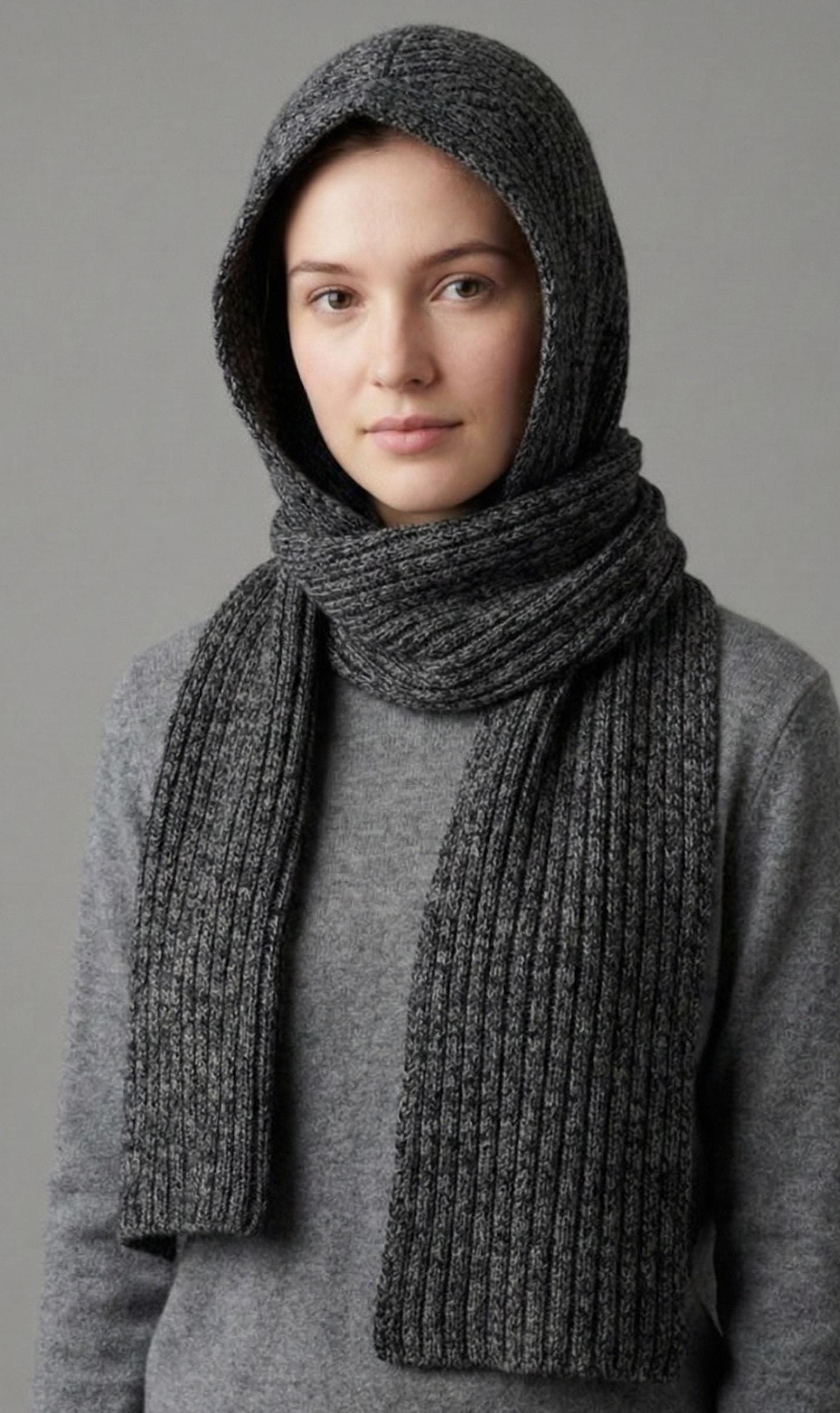 Hooded Scarf Knitting Pattern PDF - Etsy