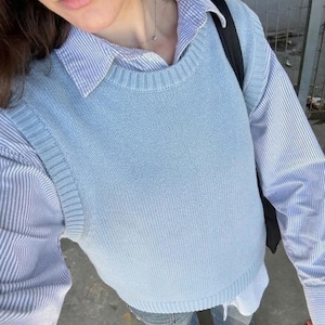 Wzór na kamizelkę z grubego dzianiny