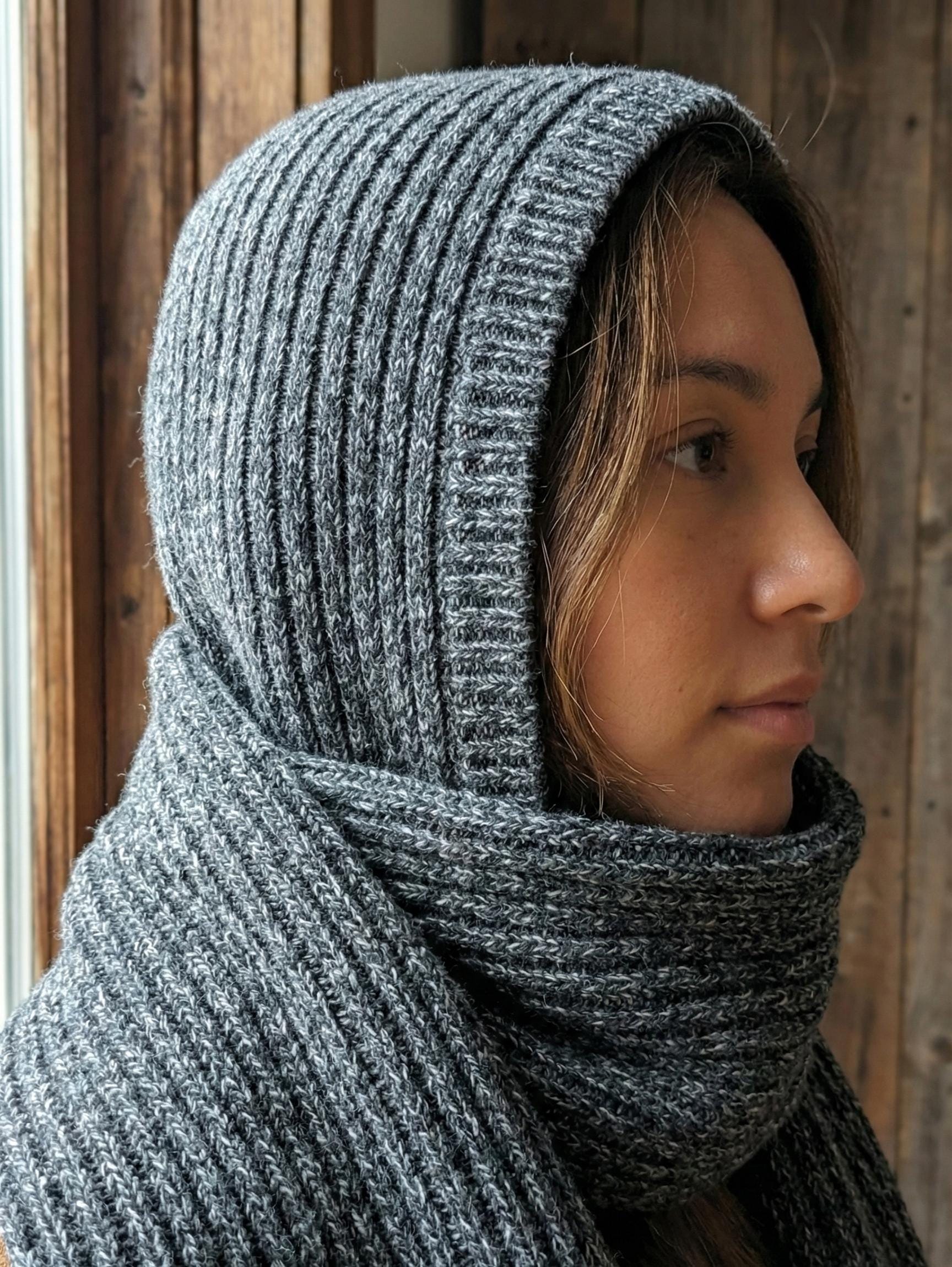 Hooded Scarf Knitting Pattern PDF - Etsy