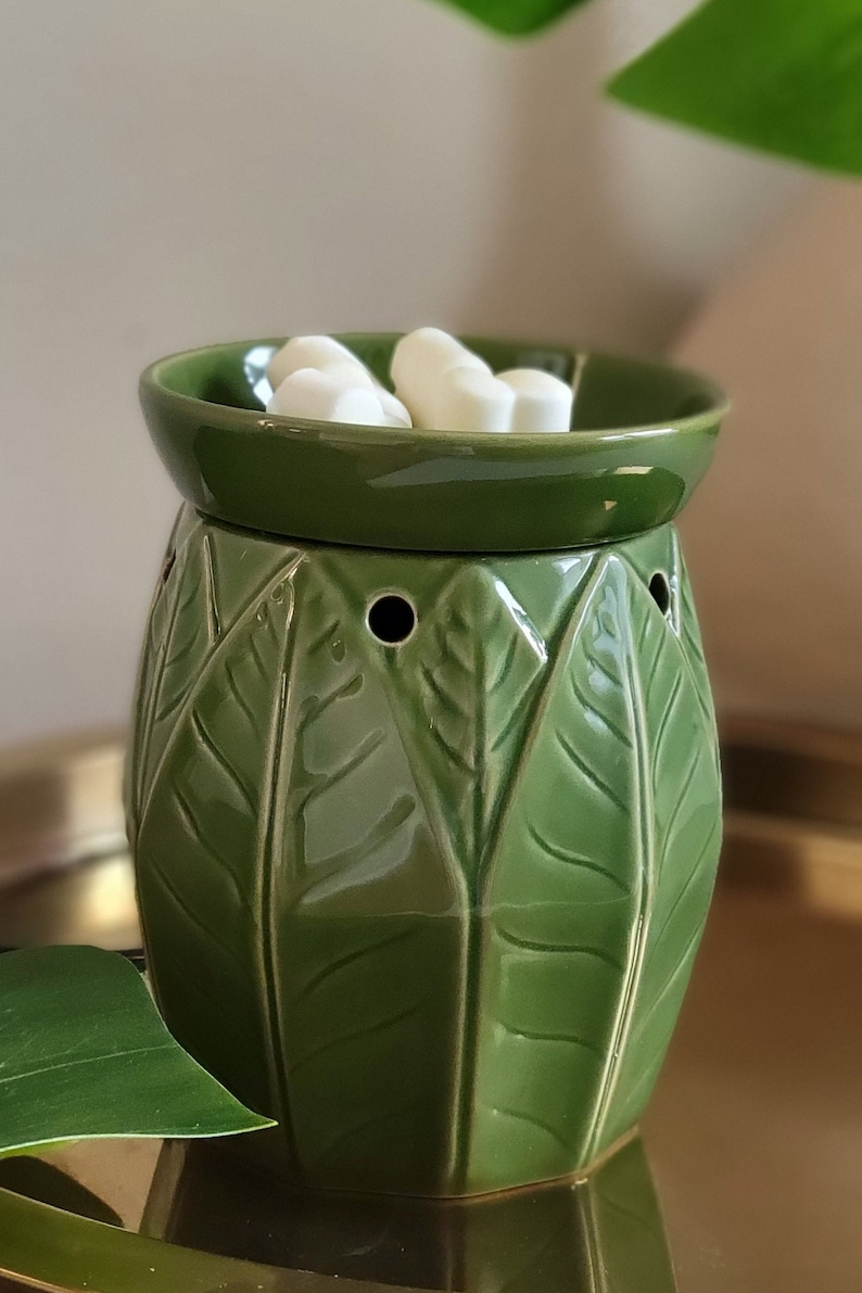 Banana Leaf Wax Melt Burner and Electric Wax Warmer for Etsy
