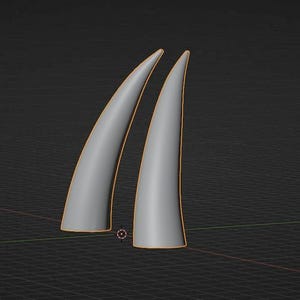 Corna di potere/demone (solo file STL) per cosplay