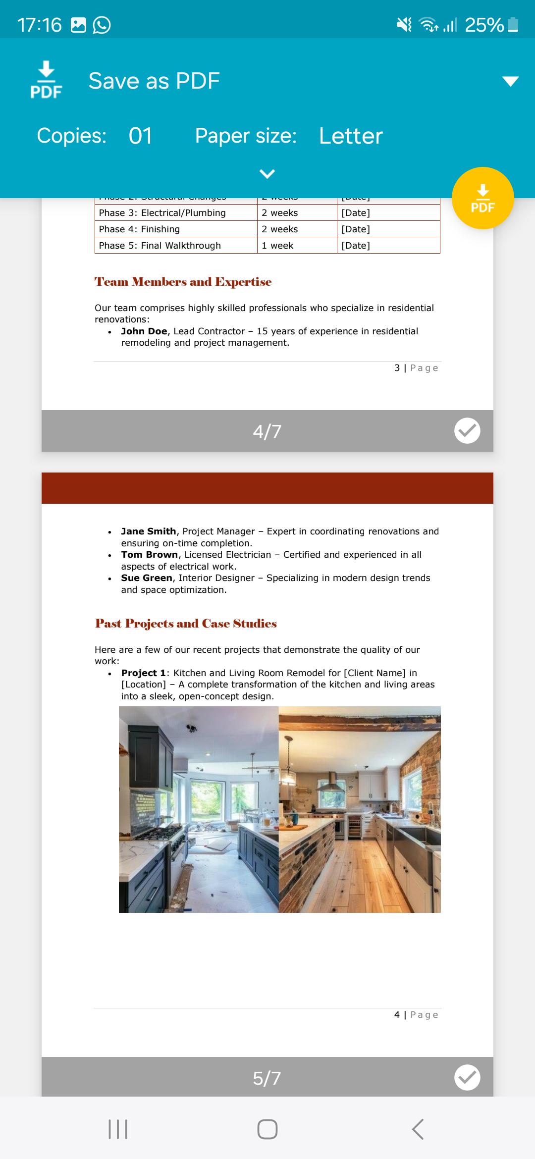Electrician Quote Template Download Etsy