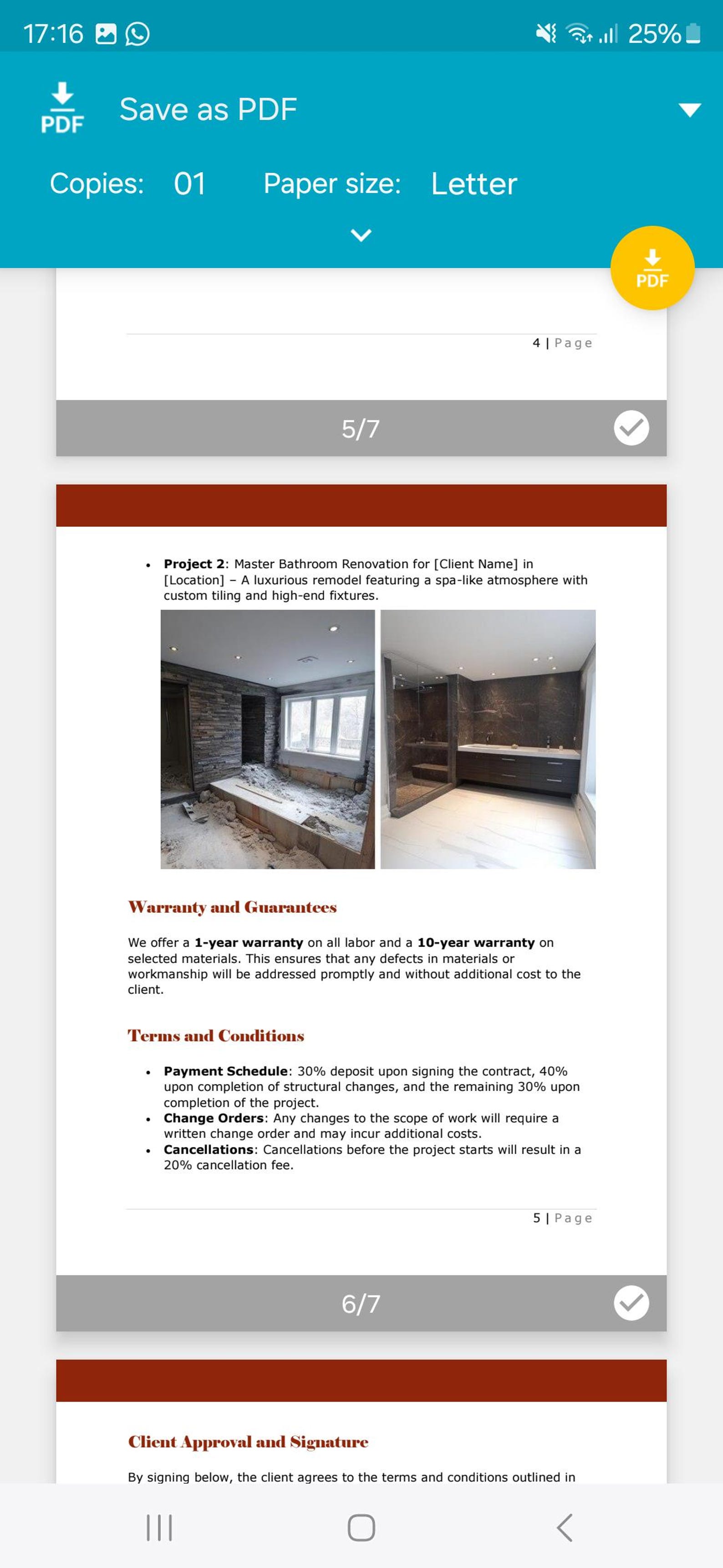 Electrician Quote Template Download Etsy