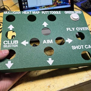 Golf Simulator control box SHELL ONLY for 30 MM buttons