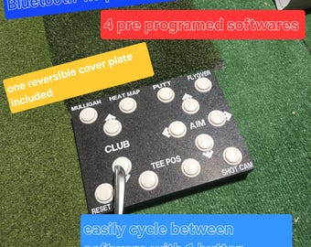 Caja de control para simulador de golf, compatible con Bluetooth, Mac e iOS. No requiere programación, incluye 4 programas.