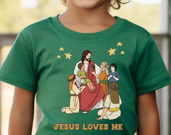 Jesus Loves Me Shirt: Christian Youth Graphic Tee