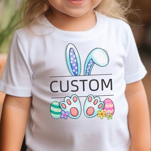 Custom Easter Toddler Boys Tee, Personalized boys Easter shirt, gift for toddler boy, Easter boys shirt, toddler boys Easter t-shirt