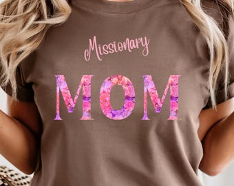 Camiseta personalizada para mamá misionera: Colores cómodos, regalo personalizado
