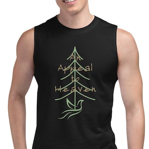Ein Appell an den Himmel Muskelpanzer Minimalistisches christliches Muskelshirt, Trump-Unterstützerpanzer, MAGA Muskelshirt, Konservatives Shirt Geschenk