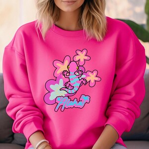 Gecko sweatshirt, tropical sweatshirt, gecko minimalist sweatshirt, gecko hoodie Unisex Sweatshirt
