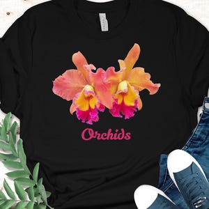 Orchid T-Shirt: Hawaii Floral Bella Canvas Tee