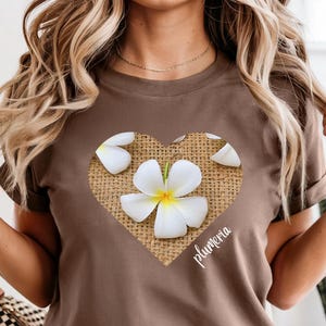 Plumeria Comfort Colors shirt, Plumeria shirts, Hawaii plumeria t-shirt, Comfort Colors Hawaiian flowers shirt Comfort Colors plus sizes tee
