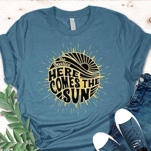 Here Comes the Sun shirt, Beatles t-shirt, Beatles music shirt, Gift for Beatles lover, gift for Beatles music fan, Minimalist music shirt