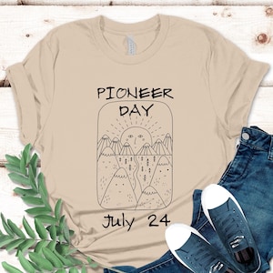 Pioniertag Shirt, LDS Pioniertag T-Shirt, Mormone Pionier Hemd, LDS Hemden, LDS Geschenk, Pioniertag Utah, Pioniertag T-Shirts, Missionarsgeschenk