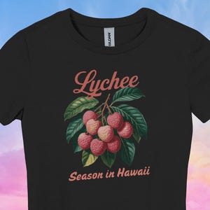 Hawaii shirts, Hawaiian fruit t-shirts, Lychee Shirt Women Lychee fruit tee, vintage tropical fruit t-shirt, Lychee lover tee women t-shirt