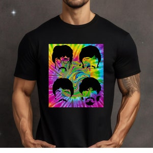 Camiseta tie-dye de los Beatles: regalo retro para fans del rock and roll