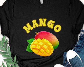 Mango T-Shirt: Fun Fruity Bella Canva Tee, Mango Lover Gift