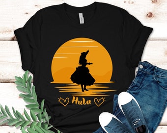 Hula Sunset Shirt: Hawaiian Dance Tee, Hula Lover Gift
