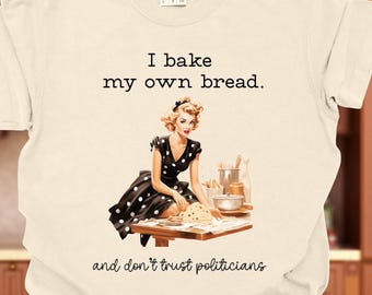 Retro housewife Comfort Colors t-shirt funny 50s woman baker sarcastic tees
