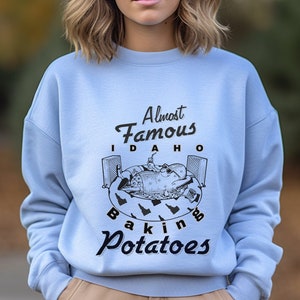 Idaho Sweatshirt, Funny Idaho Shirts, Funny potato shirts, Idaho Potato Sweatshirt, Vintage Idaho cartoon, Vintage Idaho shirt, Idaho hoodie