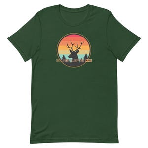 Bus Life Deer Shirt, retro sunset deer bus life shirt, Bus life t-shirt, bus life tees, Deer sunset shirt, bus lifeUnisex t-shirt