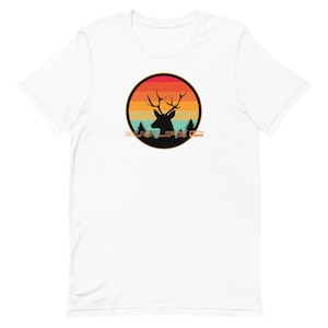 Bus Life Deer Shirt, retro sunset deer bus life shirt, Bus life t-shirt, bus life tees, Deer sunset shirt, bus lifeUnisex t-shirt