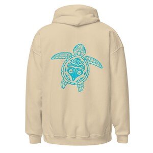 Sea Turtle Hoodie, Tribal turtle hoodie, Turtle lover hoodie, Turtle sweatshirt, Tribal Sea Turtle Unisex Hoodie