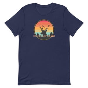 Bus Life Deer Shirt, retro sunset deer bus life shirt, Bus life t-shirt, bus life tees, Deer sunset shirt, bus lifeUnisex t-shirt