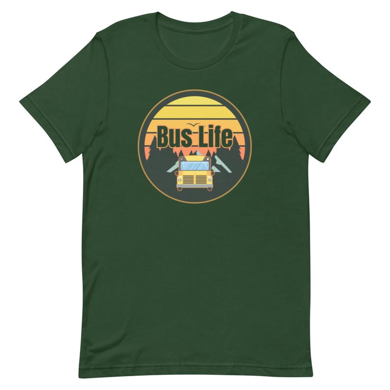 Bus Life Shirt, retro sunset bus life shirt, bus life t-shirt, gift for bus lover, bus life gift, Nomads gift Unisex t-shirt