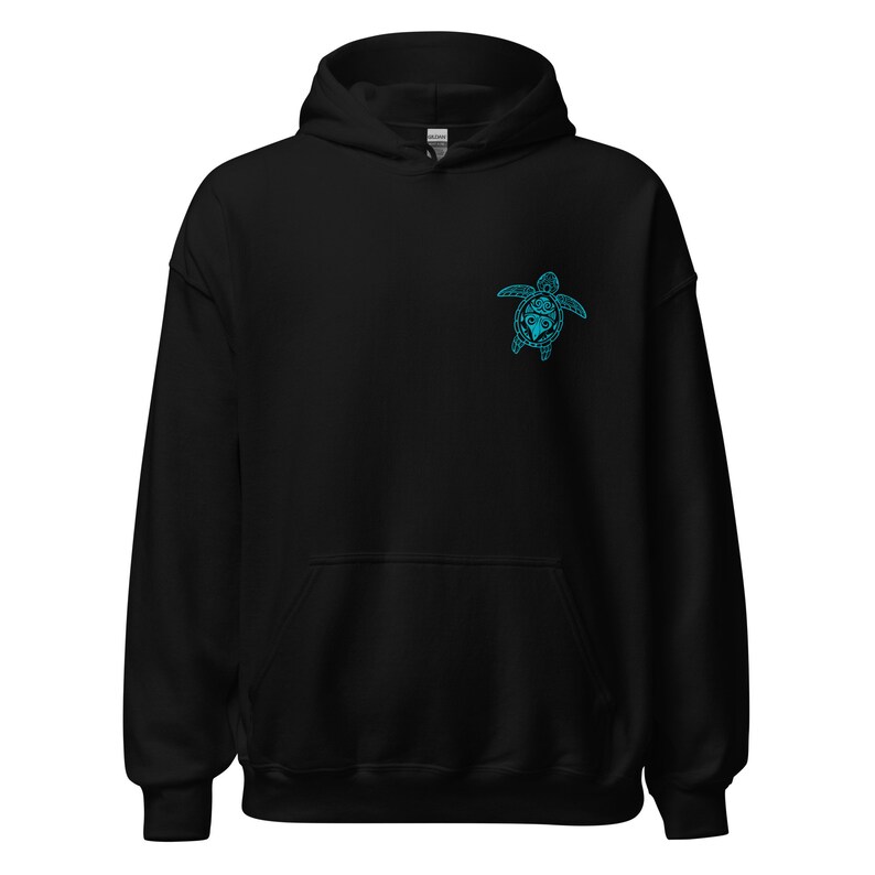 Sea Turtle Hoodie, Tribal turtle hoodie, Turtle lover hoodie, Turtle sweatshirt, Tribal Sea Turtle Unisex Hoodie