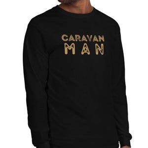 Caravan Man Shirt, Caravan T-shirt, Van life shirt, gift for Nomad, gift for bus life, gift for van lover Men’s Long Sleeve Shirt