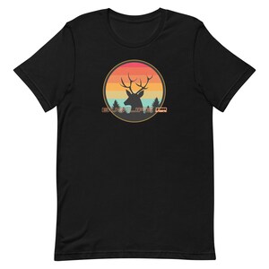 Bus Life Deer Shirt, retro sunset deer bus life shirt, Bus life t-shirt, bus life tees, Deer sunset shirt, bus lifeUnisex t-shirt
