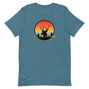 Bus Life Deer Shirt, retro sunset deer bus life shirt, Bus life t-shirt, bus life tees, Deer sunset shirt, bus lifeUnisex t-shirt